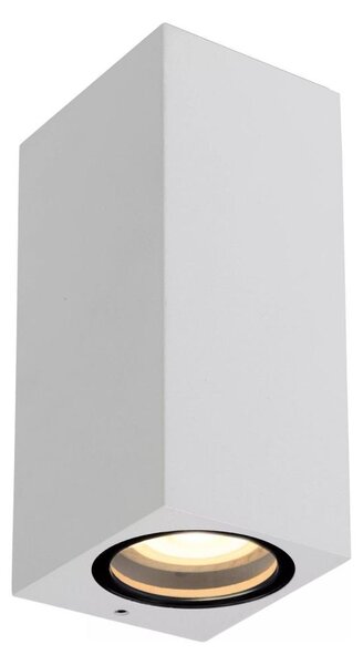 Lucide 69800/02/31 - Vonkajšie nástenné svietidlo ZARO 2xGU10/35W/230V IP44 biela