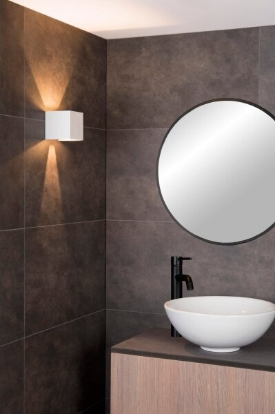 Lucide 69200/06/31 - LED Vonkajšie nástenné svietidlo AXI 2xLED/7W/230V IP54 biela