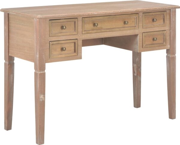 Maison Exclusive – písací stôl, hnedý, 109,5 x 45 x 77,5 cm, drevo