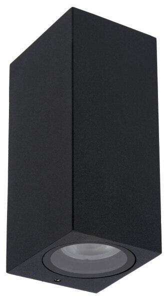 Lucide 69800/02/30 - Vonkajšie nástenné svietidlo ZARO 2xGU10/35W/230V IP44 čierna