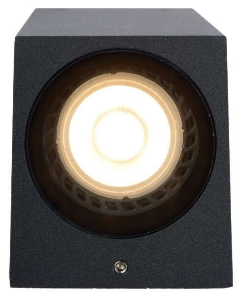 Lucide 69800/02/30 - Vonkajšie nástenné svietidlo ZARO 2xGU10/35W/230V IP44 čierna