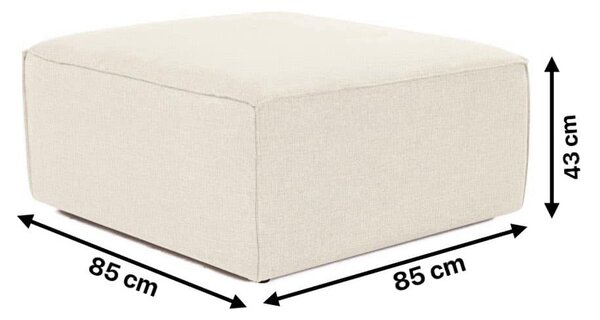 Hanah Home Taburet FORA 85 cm ekru