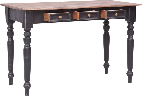 Maison Exclusive – písací stôl s 3 zásuvkami, 117 × 57 × 75 cm, masívne mahagónové drevo