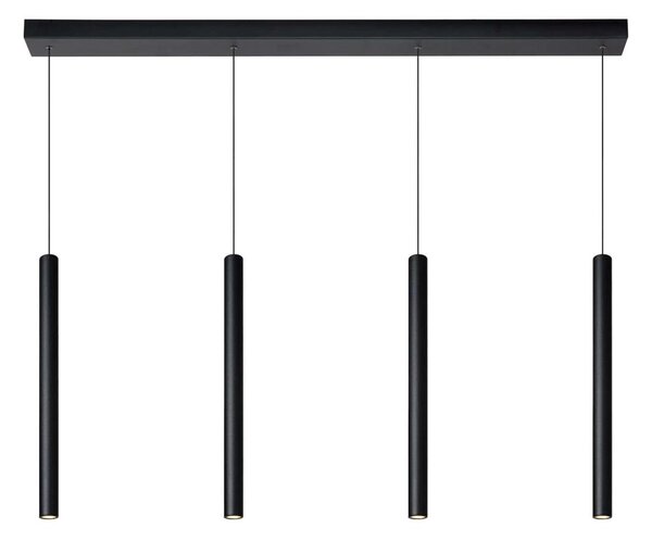 Lucide 74403/04/30 - LED Stmievateľný luster na lanku LORENZ 4xLED/4W/230V čierna