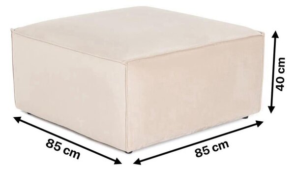 Hanah Home Taburet LORA 85 cm krémový