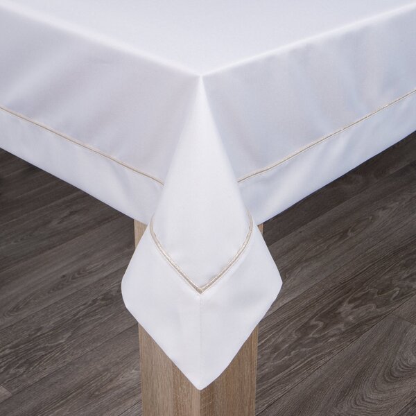 OBRUS MADELE 140X220 CM BIELY