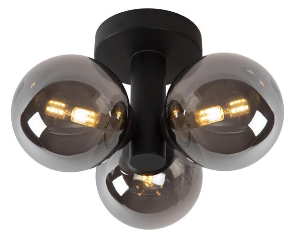 Lucide 74116/03/30 - Kúpeľňové stropné svietidlo TRUDY 3xG9/40W/230V IP44 čierna