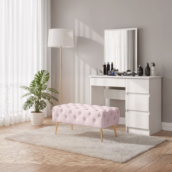 Ak furniture Taburet Madrid ružový
