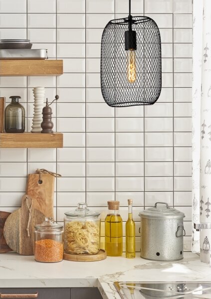 Lucide 78392/01/30 - Luster na lanku MESH 1xE27/60W/230V čierna