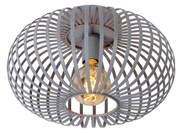 Lucide 78174/40/33 - Stropné svietidlo MANUELA 1xE27/60W/230V pr. 39,5 cm šedá