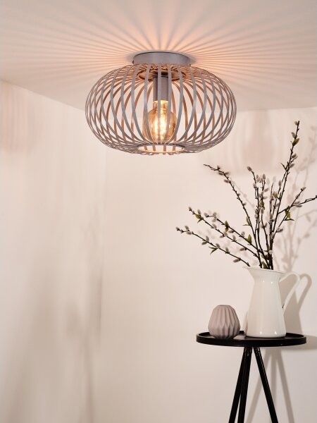 Lucide 78174/40/33 - Stropné svietidlo MANUELA 1xE27/60W/230V pr. 39,5 cm šedá