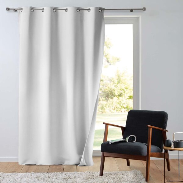 Biely termo záves z mikrovlákna 135x260 cm Micropolar – douceur d'intérieur