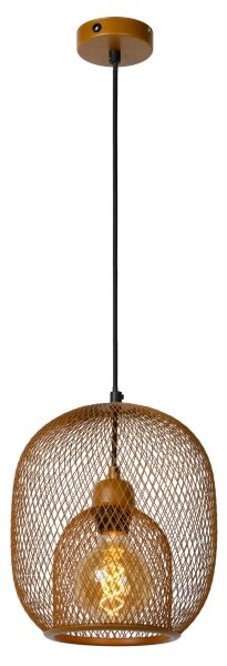 Lucide 78396/01/43 - Luster na lanku JERREL 1xE27/40W/230V hnedá