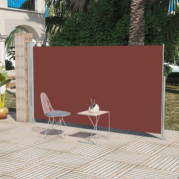 Maison Exclusive - Rozťahovateľná bočná markíza 160x300 cm hnedá