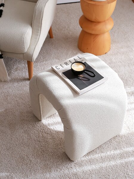Hanah Home Taburet NU Teddy krémový