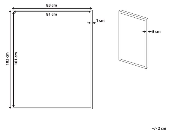 Obraz na plátne zarámovaný viacfarebný 103 x 83 cm abstraktný vzor geometrický MDF rám eklektický moderný štýl obývacia izba