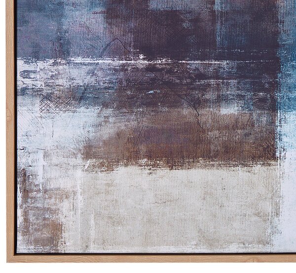 Obraz na plátne zarámovaný viacfarebný 103 x 83 cm abstraktný vzor geometrický MDF rám eklektický moderný štýl obývacia izba