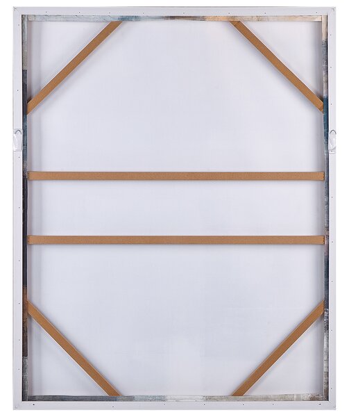 Obraz na plátne zarámovaný viacfarebný 103 x 83 cm abstraktný vzor geometrický MDF rám eklektický moderný štýl obývacia izba