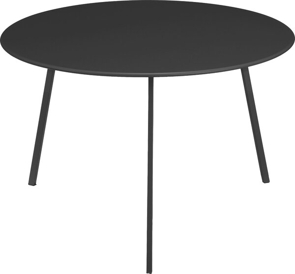 Mica Decorations Seattle – vonkajší odkladací stolík – okrúhly konferenčný stolík – stolík na kvety a kávový stolík – V38 x Ø58 cm – kov – čierny