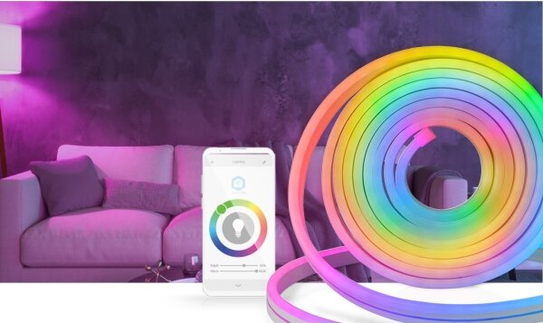 Nedis WIFILN51CRGB-LED RGB stmievateľný pásik SmartLife 6m 32W/230V Wi-Fi IP65+D