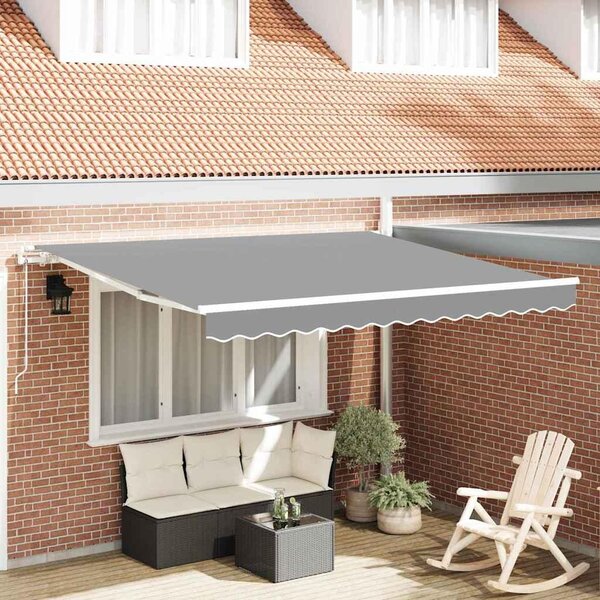 Maison Exclusive - Rám markízy Biela 300 x 250 cm Hliník