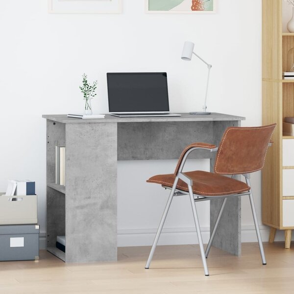 Maison Exclusive - písací stôl betónovo sivý 100x55x75 cm drevený materiál
