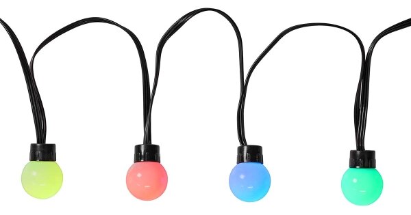 Nedis WIFILP02C48 - LED RGB Dekoračná reťaz 48xLED 13,8m IP65 Wi-Fi Tuya