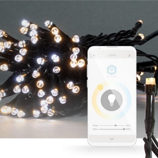 Nedis WIFILX02W50 - vianočná LED reťaz 50xLED/8 funkcií 5m IP65 Wi-Fi Tuya