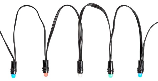 Nedis WIFILP01C48 - LED RGB Vonkajšia vianočná reťaz 48xLED 13,8m IP65 Wi-Fi Tuya