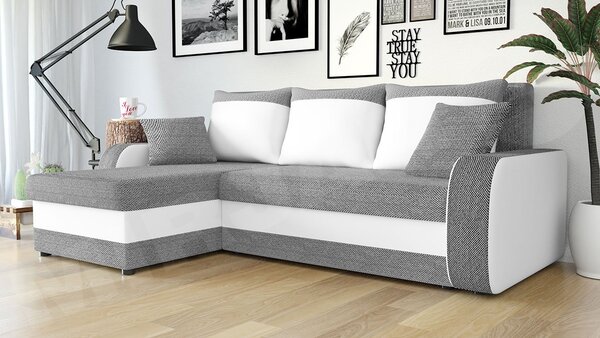 Mirjan24 Rohová sedačka Burnet Lux, Dostupné poťahy: Spirit White 5903211544620