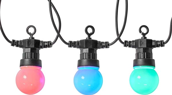Nedis WIFILP03C10 - LED RGB Dekoračná reťaz 10xLED 12m IP65 Wi-Fi Tuya