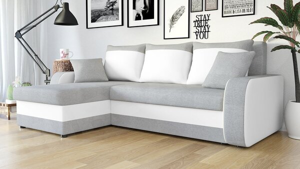 Mirjan24 Rohová sedačka Burnet Lux, Dostupné poťahy: Spirit White 5903211544620