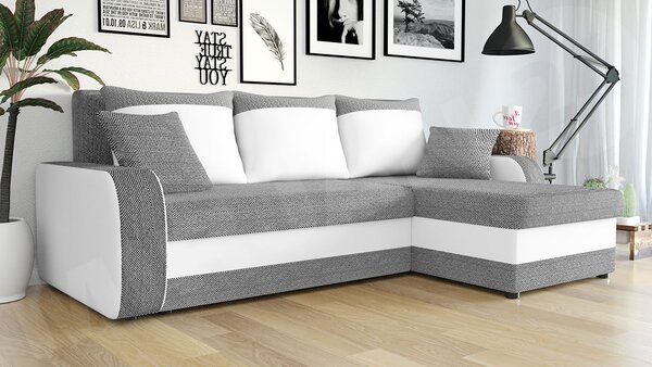 Mirjan24 Rohová sedačka Burnet Lux, Dostupné poťahy: Spirit White 5903211544620