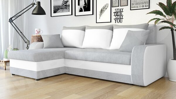 Mirjan24 Rohová sedačka Burnet Lux, Dostupné poťahy: Spirit White 5903211544620
