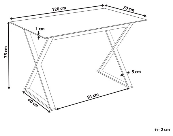 Jedálenský stôl biely mramorový efekt doska z tvrdeného skla 120 x 70 cm zlaté kovové nohy lesklý povrch obdĺžnikový glamour