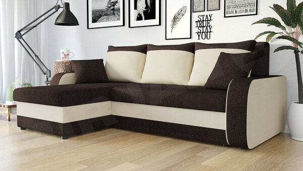 Mirjan24 Rohová sedačka Burnet Lux, Dostupné poťahy: Spirit White 5903211544620