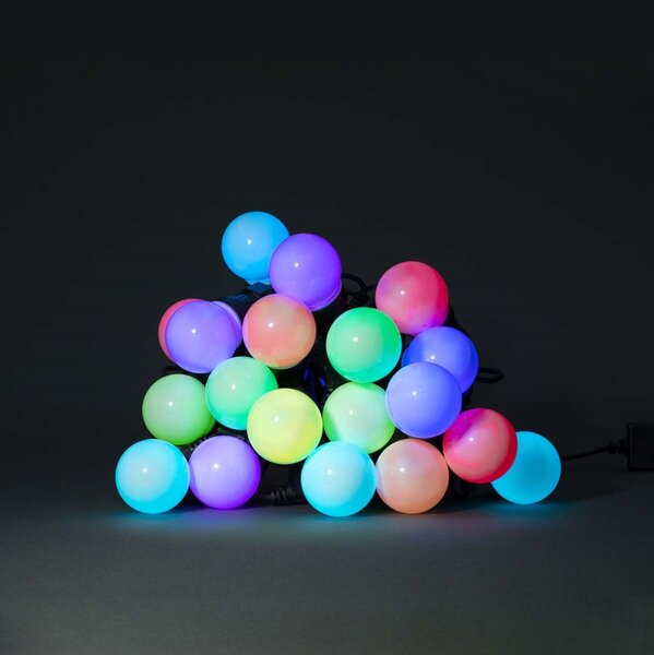 Nedis WIFILP03C20 - LED RGB Dekoračná reťaz 20xLED/8 funkcií 13m IP65 Wi-Fi Tuya