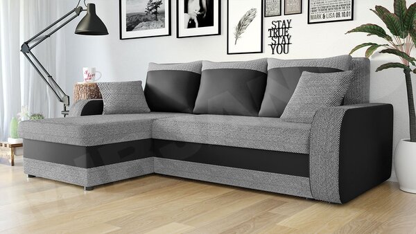 Mirjan24 Rohová sedačka Burnet Lux, Dostupné poťahy: Spirit White 5903211544620