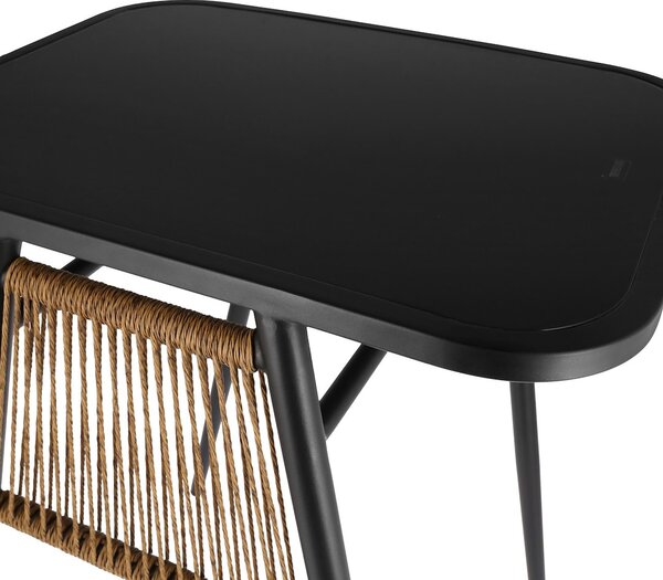 Dekorstudio Záhradný balkónový set z technoratanu 3-dielny – béžový