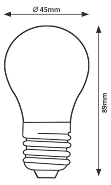 Rabalux SMD LED žiarovka E27 G45 8W 1000lm 3000K
