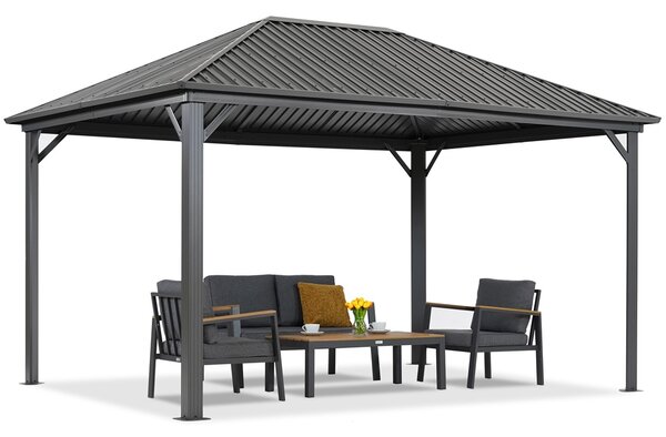Kovový altánok Sardínia 3x4 Garden Point antracit