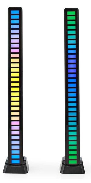 SADA 2x Nedis GALDP110BK - LED RGB Nabíjacia stolná lampa LED/250 mAh