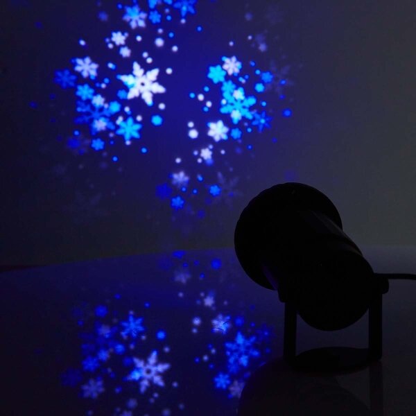 Nedis CLPR1 - LED Vianočný vonkajší projektor snehových vločiek 5W/230V IP44