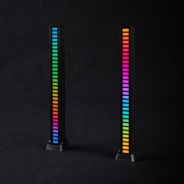 SADA 2x Nedis GALDP110BK - LED RGB Nabíjacia stolná lampa LED/250 mAh
