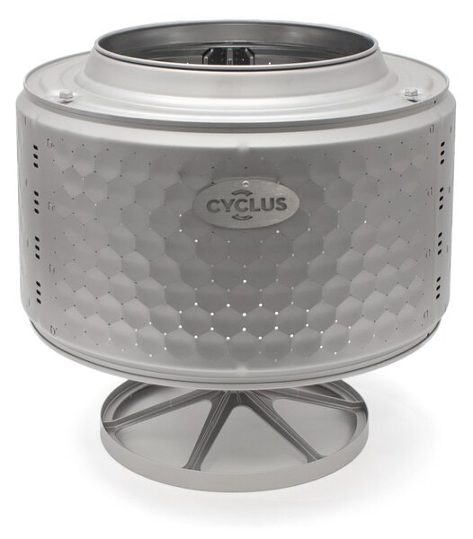 Cyclus Ecodrum HD Kruhový kô na ohe z nehrdzavejúcej ocele - Kô na ohe do záhrady - Sud na ohe a ohnisko - Kô na ohe z robustnej ocele - Ekologický dizajn - Recyklovaný