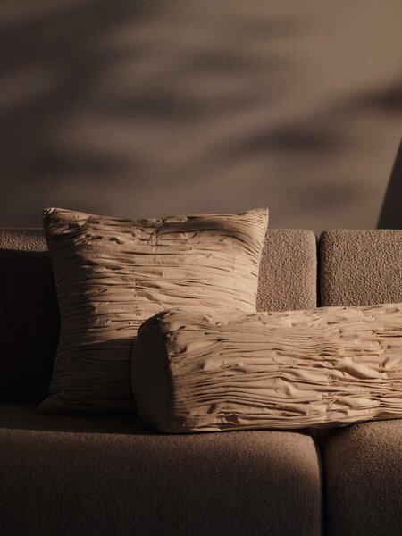 Ferm Living Vankúš Falda Smocked, undyed