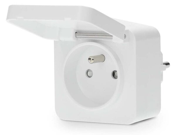 Nedis ZBPO130EWT -Inteligentná zásuvka Smartlife 3680W/230V/ Typ E/16A Wi-Fi Tuya IP44