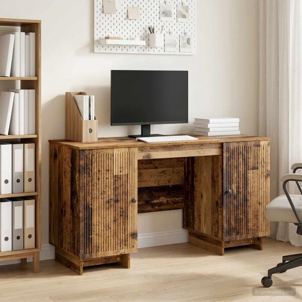 Maison Exclusive – Písací stôl z recyklovaného dreva a drevotriesky, 142,5 x 50 x 75 cm