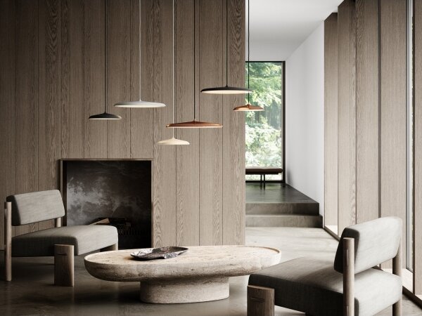 DFTP by Nordlux - LED Stmievateľný luster na lanku ARTIST LED/24W/230V pr. 40 cm medená