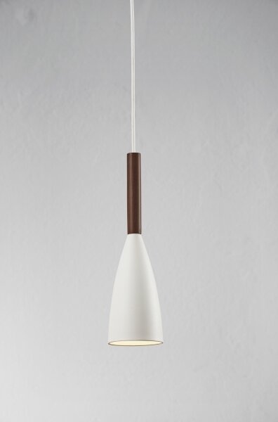 DFTP by Nordlux - Luster na lanku PURE 1xE27/40W/230V biela/orech